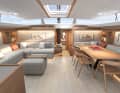 The slightly elevated salon ...