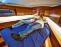 Island bed (example: Beneteau Oceanis 45)