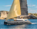 Edgy look, sporty appearance: with an upwind sail area of 337 square metres, the Seventy 7 ensures sailing fun without heeling even in light winds