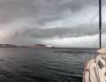 Le rouleau compresseur des rafales au-dessus de Rovinj.