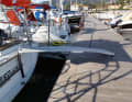 Gangway: They are between 2.00 and 3.20 metres long, extremely stable with a load capacity of 350 kilograms and at the same time light as a feather: the carbon fibre gangways from GS Composite. The smallest foldable version (2.20 metres, 3,829 euros) weighs just eight kilograms. The gangways can also be individually personalised for each ship
