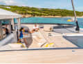Live outside: The bow cockpit recessed into the deck is one of the most beautiful areas on board