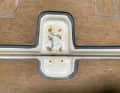 3. fill the holes completely with the epoxy filler and allow the compound to protrude slightly higher from them