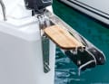 Versatile: The anchor bracket is also a step and serves as a bowsprit for the gennaker