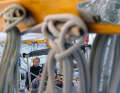 From time to time, skipper Christoph von Reibnitz takes the helm himself
