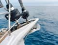 Self-tacking jib and reacher in combination offer a wide range of applications