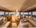 Move freely: For the first time, the French catamaran specialists from Lagoon have realised a swinging door on the front of the superstructure