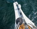 Takes the neck of the gennaker, encloses the anchor and serves as a step: the bowsprit