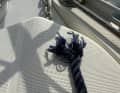 The broken line of the anchor claw.