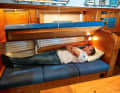 Sofa berth (example: Hallberg-Rassy 412)