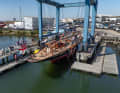 Impressionen "Shamrock V", Saxon Wharf, UK