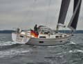 Closed yacht stern, pleasing lines: The Saare 47 has a traditional look