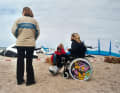 Always close to the water: Marlene Brudek in autumn 2001 after the accident