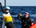 Theresa Steinlein mit Coach Daniel Sjilk