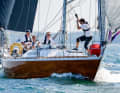 Der Eintonner "Krabauter" sicherte der Crew um Christian Masilge den Sieg bei den up-and-Downs der Yardstick-Klasse