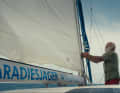 Mettre les voiles - scène avec Wolfgang "Gangerl" Clemens sur son Bavaria.
