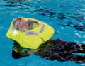 Die Spraycap der 275N Ocean Backtow von Hersteller TeamO liegt eng an der Stirn an und wirkt sehr beengt