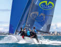 Turbocharger for extra horsepower. The 60 square metre gennaker easily accelerates the lightweight to 20 knots