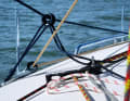 Simple, efficient and inexpensive. Flying rings replace permanently mounted hole points on deck