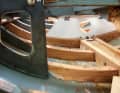 Some of the oak frames could no longer be saved and had to be rebuilt
