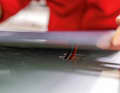 5. test: To make sure that the cut-outs fit and the module lies flat, it should be laid down once as a test before final bonding