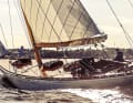 Die Meteryacht in heimischen Stockholmer Gewässern, wo sie 1930 gebaut und später auch restauriert wurde