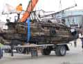 However, the "Wibo" has not been able to leave the island since then, as it was not allowed back at sea or on the ferry