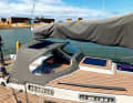 The sprayhood can be fitted temporarily or permanently with the appropriate modules