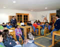 In addition to the boat park, the sailing school also has its own premises where theory lessons take place