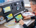 Convenient: planning routes with a tablet. But you need to learn how to use it