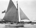 The "Spray" on the circumnavigation. Slocum has already rigged the mizzen mast en route.