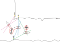 Tagli di rettifica: Problema dei tagli di rettifica: se in un cuscinetto trasversale gli oggetti portanti hanno un angolo troppo piccolo o troppo grande, le linee portanti si sovrappongono parzialmente | Disegno: YACHT/Sven M. Rutter