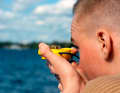 Precise alignment and keeping a bearing compass steady can be a challenge on a swaying boat