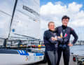 Side by side: Alica Stuhlemmer has been foiling since 2016 and Paul Kohlhoff since 2013