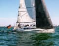 The X-332 during the test off Schilksee in a rough easterly wind. Despite gusts of 20 metres, it remained easy to control