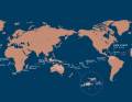 Once round: From Antigua, the journey takes 16 months and 27 stops around the globe