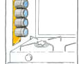 Spezie a portata di mano: I contenitori per spezie con base magnetica tengono tutto organizzato e a portata di mano. Una lastra di metallo cromato funge da controparte. La finestra sul coperchio permette di vedere facilmente quale ingrediente è contenuto nel barattolo | Design: YACHT/Jochen Peschke