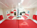 The interior of the test boat is sparse and functional. However, the comfort is sufficient for a weekend