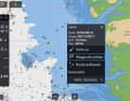 When marking out routes on a plotter, it should be borne in mind that important information can be hidden when zooming out on the vector maps commonly used here