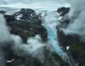 Sunndal/Mauranger - Amarrage avec vue sur le glacier