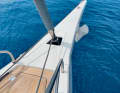 Long spike. The bowsprit is 1.5 metres long and also serves as an anchor holder