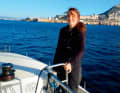 La porta dell'Atlantico. Come skipper, Anna Sult, 36 anni, ha attraversato spesso lo Stretto di Gibilterra.