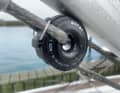 Plain bearing 2.0: The Sector ring from Antal rotates around the Dyneema rope spliced through the centre.