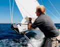 Important after reefing: Tighten the leech line to prevent the sail from flapping aft
