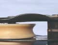 Trap: Gaps between the disc and housing are risky. Single braids are easily pulled in