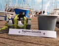 Hygiene is the top priority; the toilet banderole provides information about this