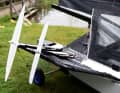 Flying is made possible thanks to the wings on the centreboard and rudder