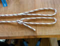 Splice or knot? The bowline reduces the breaking load by 43 per cent