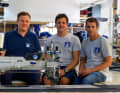 The management team at Segelmacherei: Morten Nickel, Lennard Peilicke and Klaas Simon lead the young team