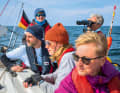 Change of perspective. At sea, the illness recedes a little into the background. The view becomes free for other things